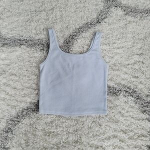 Baby Blue Cropped Tank Top | Size Small | Me to We